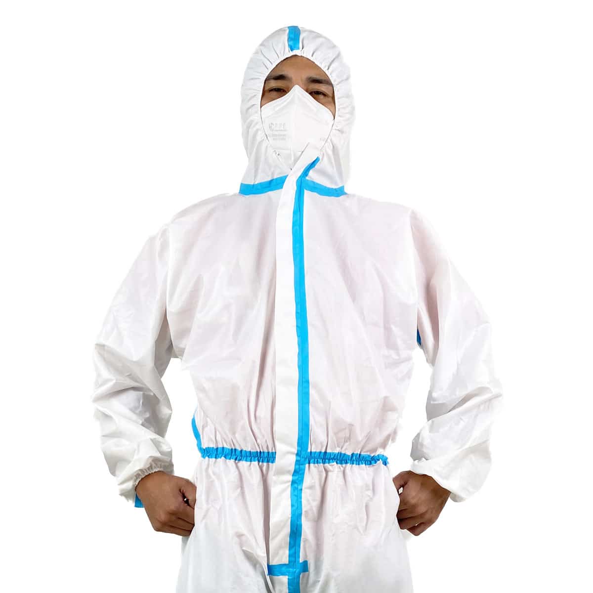 PPE Coverall Taped - Top Front View